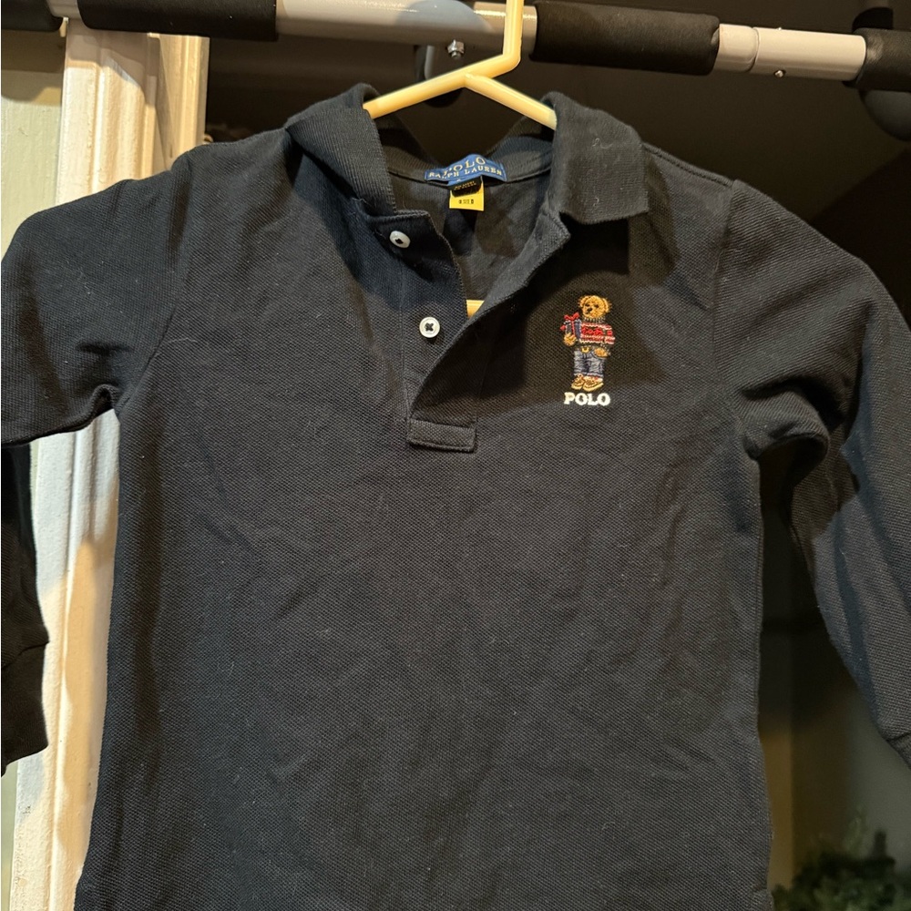 Polo by Ralph Lauren Kids Navy Long Sleeve Polo
